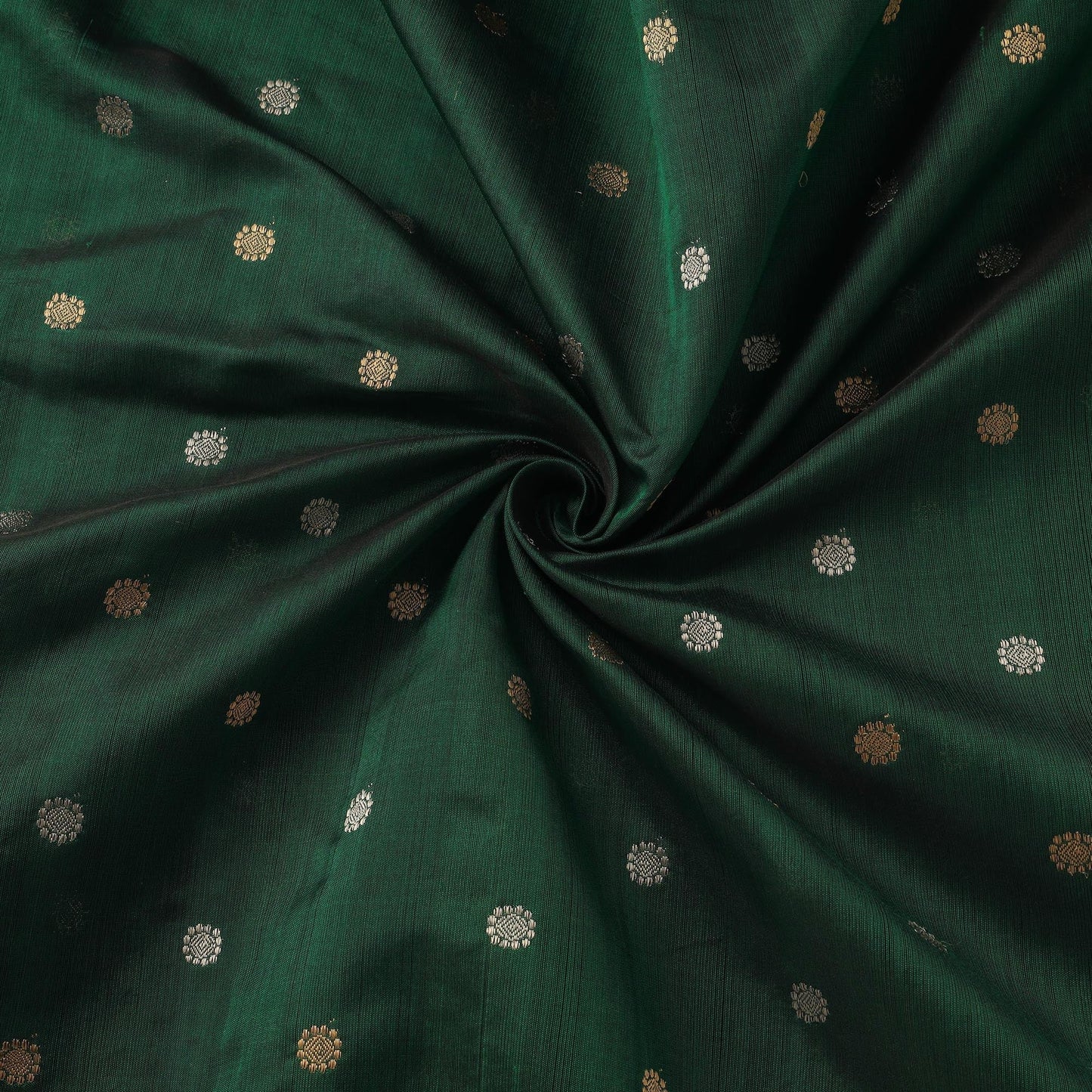 Handloom zari buti pure chanderi silk fabric 06