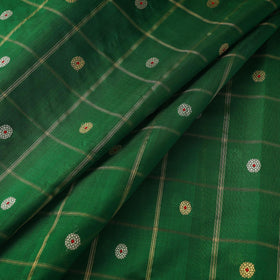 Handloom zari buti pure chanderi silk fabric 07