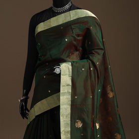 Handloom zari work chanderi silk saree 04 - handcrafted