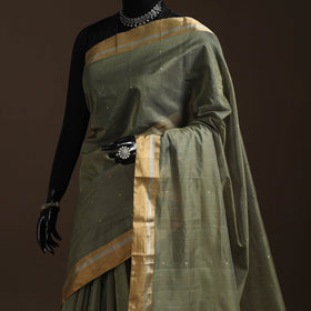 Handloom zari work chanderi silk saree 05 - handcrafted