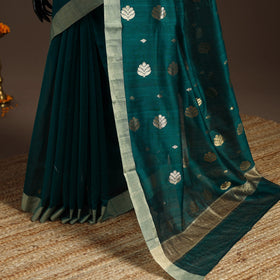 Handloom zari work chanderi silk saree 07 - handcrafted