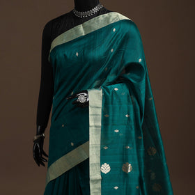 Handloom zari work chanderi silk saree 07 - handcrafted