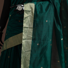 Handloom zari work chanderi silk saree 12 - handcrafted