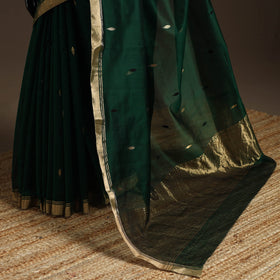 Handloom zari work chanderi silk saree 26 - handcrafted