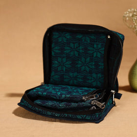 Green Handmade 4 Pockets Cotton Jewelry Bag 03 