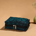Green Handmade 4 Pockets Cotton Jewelry Bag 03 