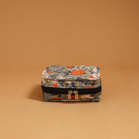 Handmade 4 pockets quilted jewellery bag 04 - handcrafted