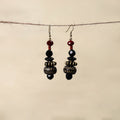 Green - handmade beaded earrings 106 - handcrafted