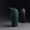 Green Handmade Cotton 1L Water Bottle Cover