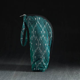 Green Handmade Cotton 1L Water Bottle Cover