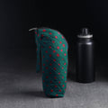 Green Handmade Cotton 1L Water Bottle Cover