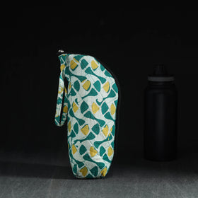 Green Handmade Cotton 1L Water Bottle Cover