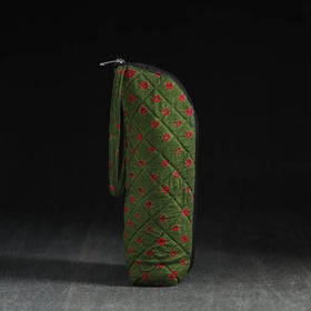  Green Handmade Cotton 1L Water Bottle Cover