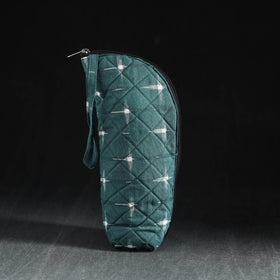 Green Handmade Cotton 1L Water Bottle Cover