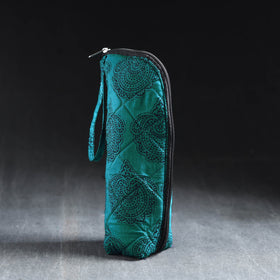 Green Handmade Cotton 1L Water Bottle Cover