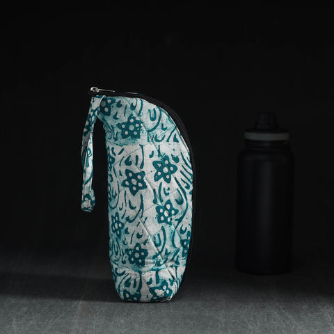  Green Handmade Cotton 1L Water Bottle Cover