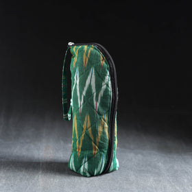 Green Handmade Cotton 1L Water Bottle Cover