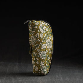 Green Handmade Cotton 1L Water Bottle Cover 