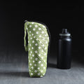 Green Handmade Cotton 1L Water Bottle Cover
