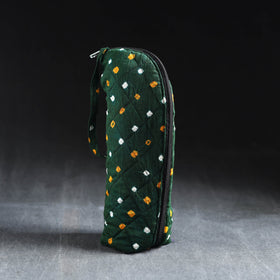 Green Handmade Cotton 1L Water Bottle Cover