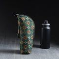 Green Handmade Cotton 1L Water Bottle Cover
