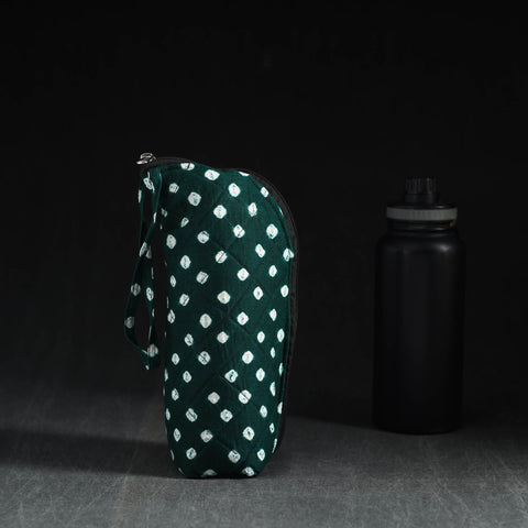  Green Handmade Cotton 1L Water Bottle Cover