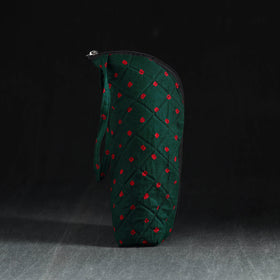 Green Handmade Cotton 1L Water Bottle Cover