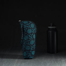 Green Handmade Cotton 1L Water Bottle Cover