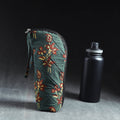 Green Handmade Cotton 1L Water Bottle Cover