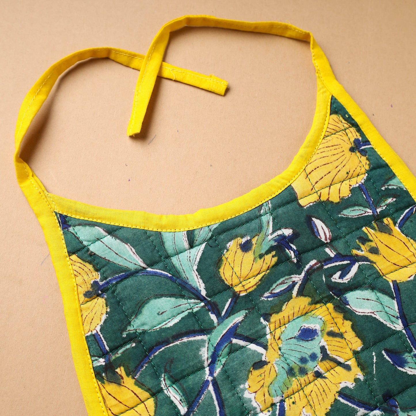 Green Handmade Cotton Baby Bib