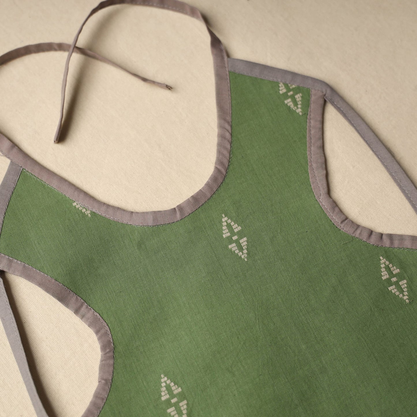 Green Handmade Cotton Baby Bib