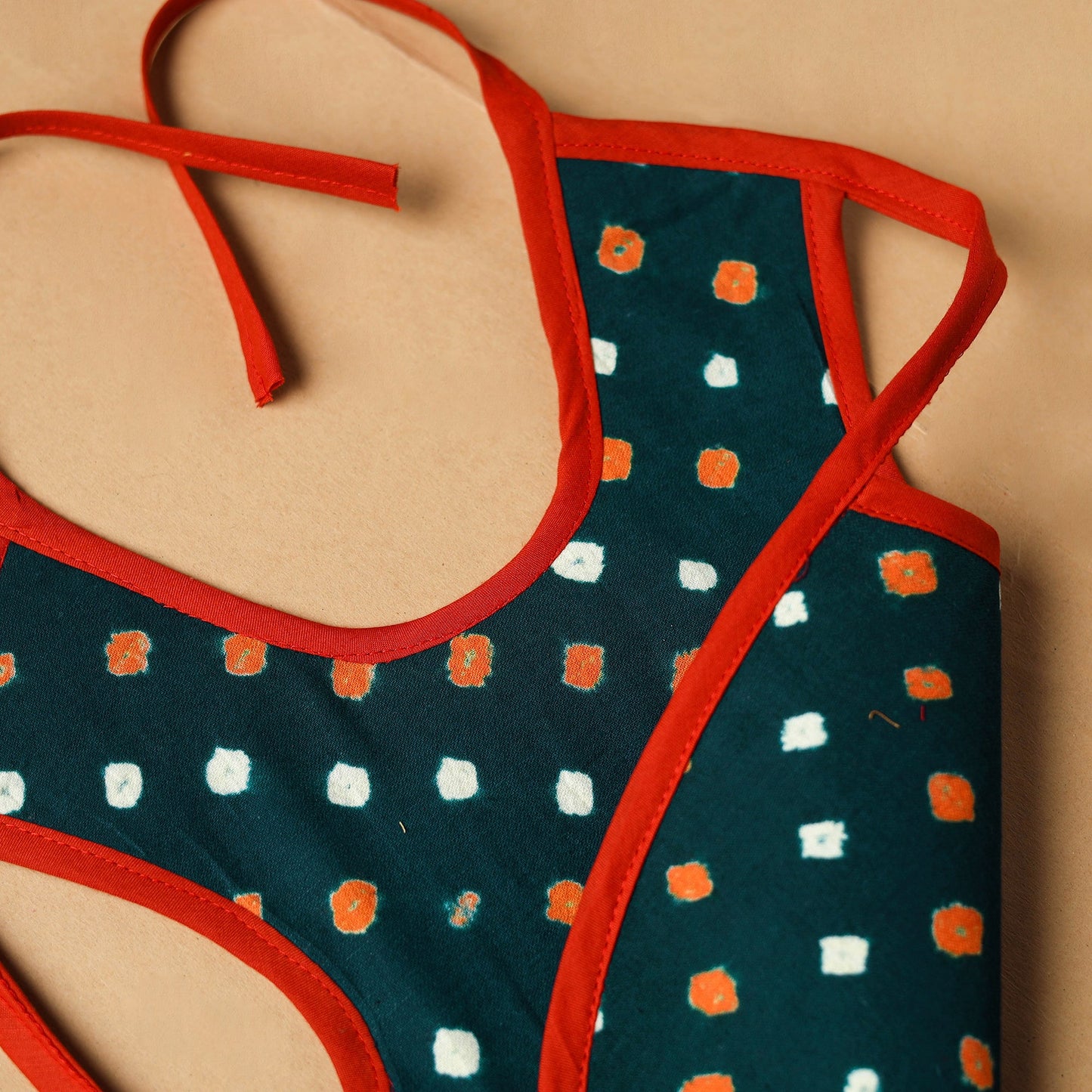 Green Handmade Cotton Baby Bib