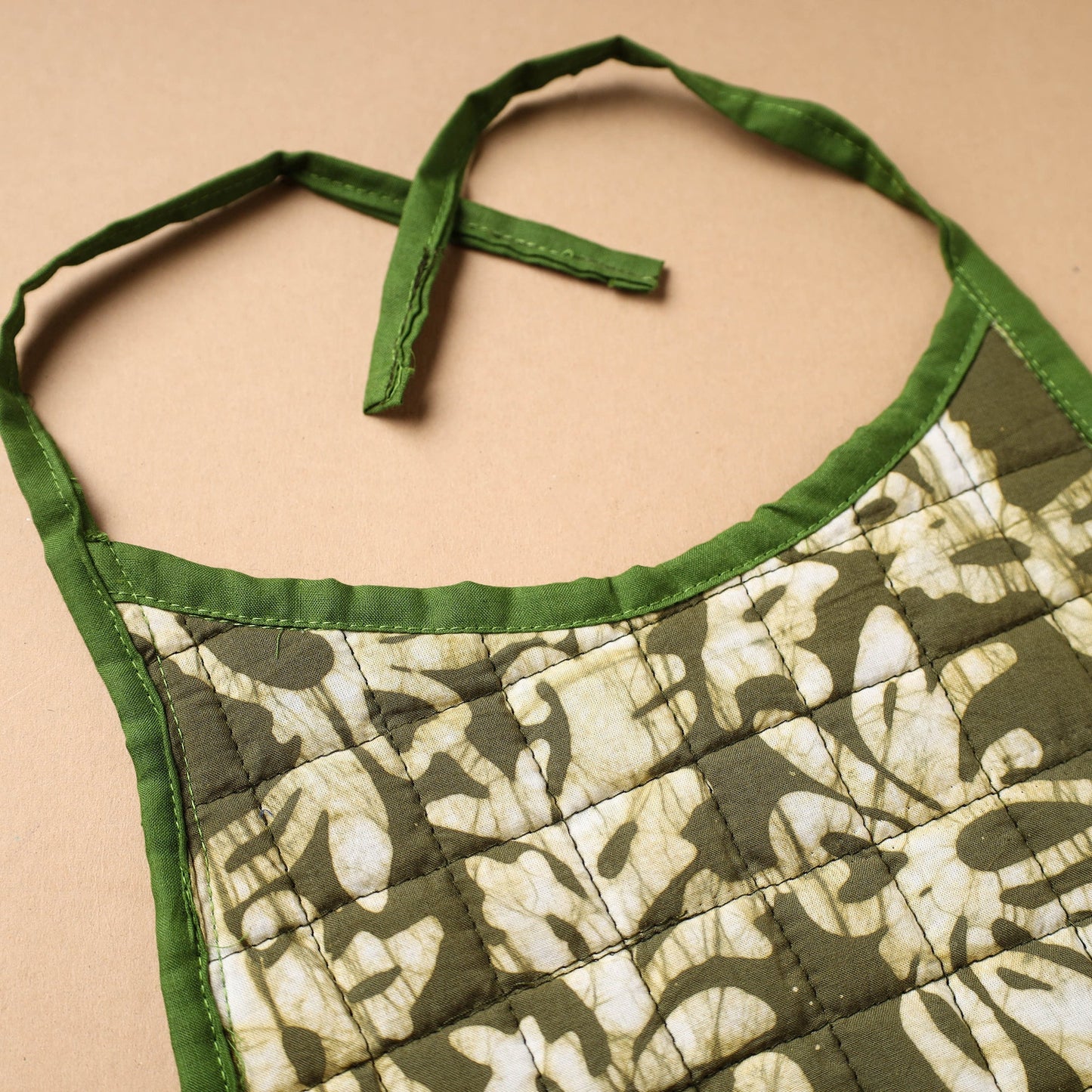 Green Handmade Cotton Baby Bib