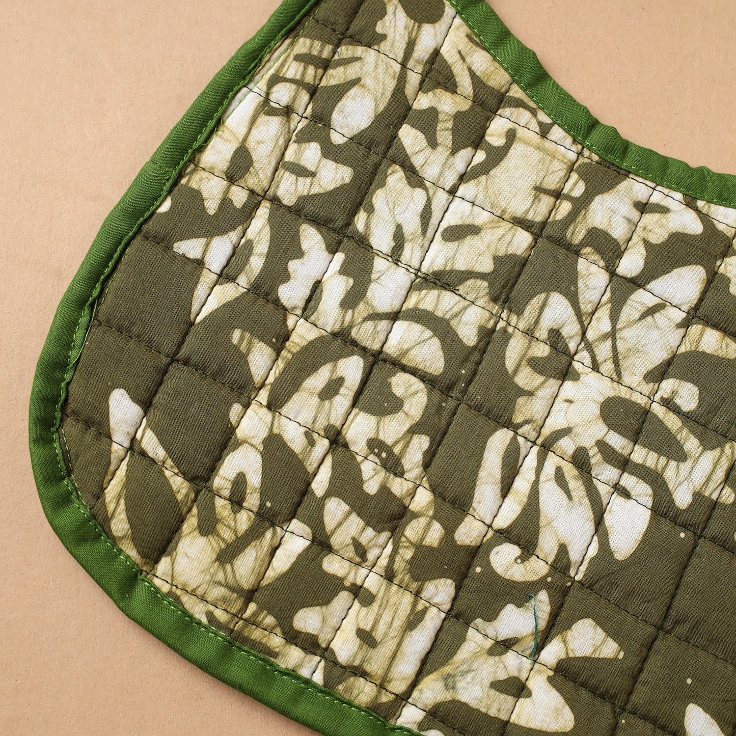 Green Handmade Cotton Baby Bib