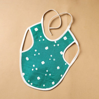 Green Handmade Cotton Baby Bib