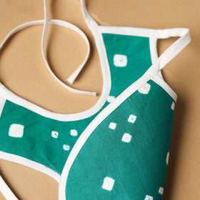 Green Handmade Cotton Baby Bib