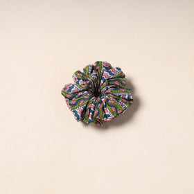 Green Handmade Cotton Elastic Rubber Band/Scrunchie