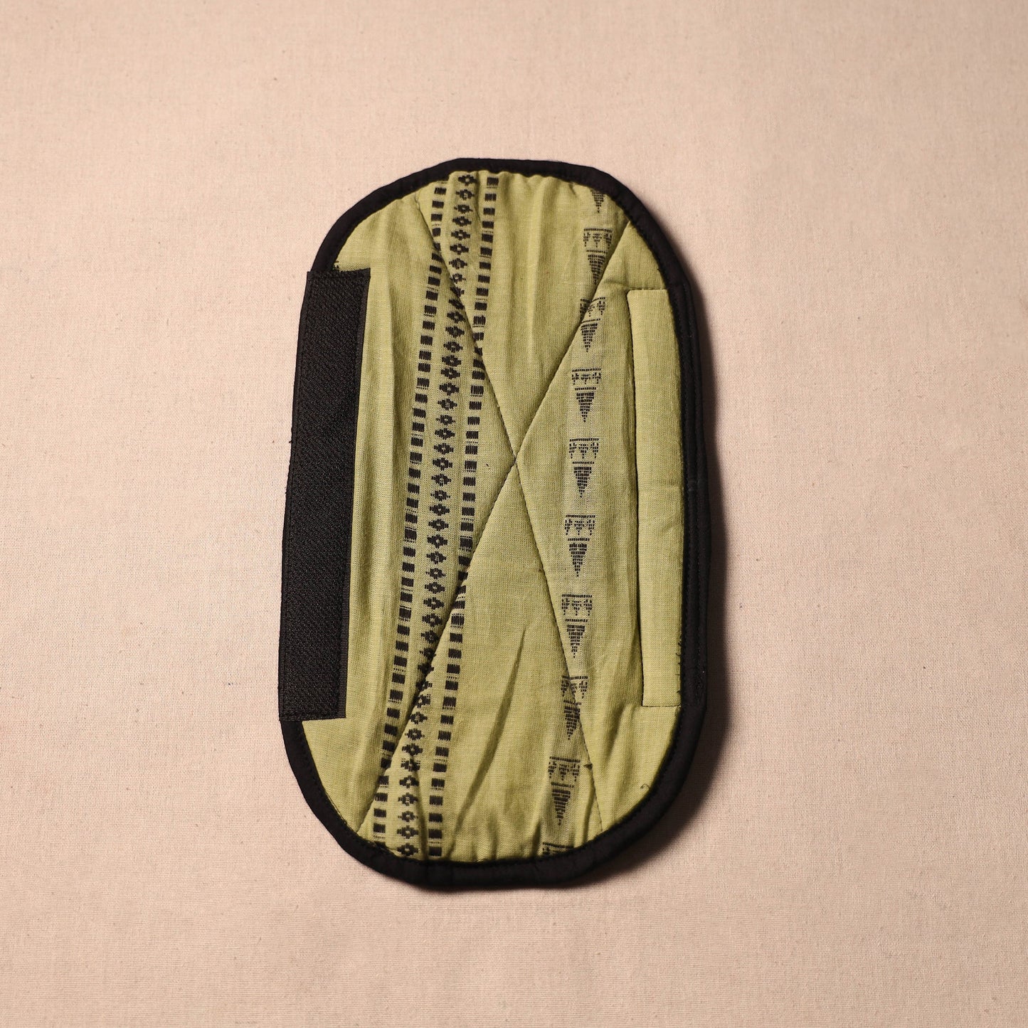 Buy Handmade Cotton Green Fridge Handle Cover 01