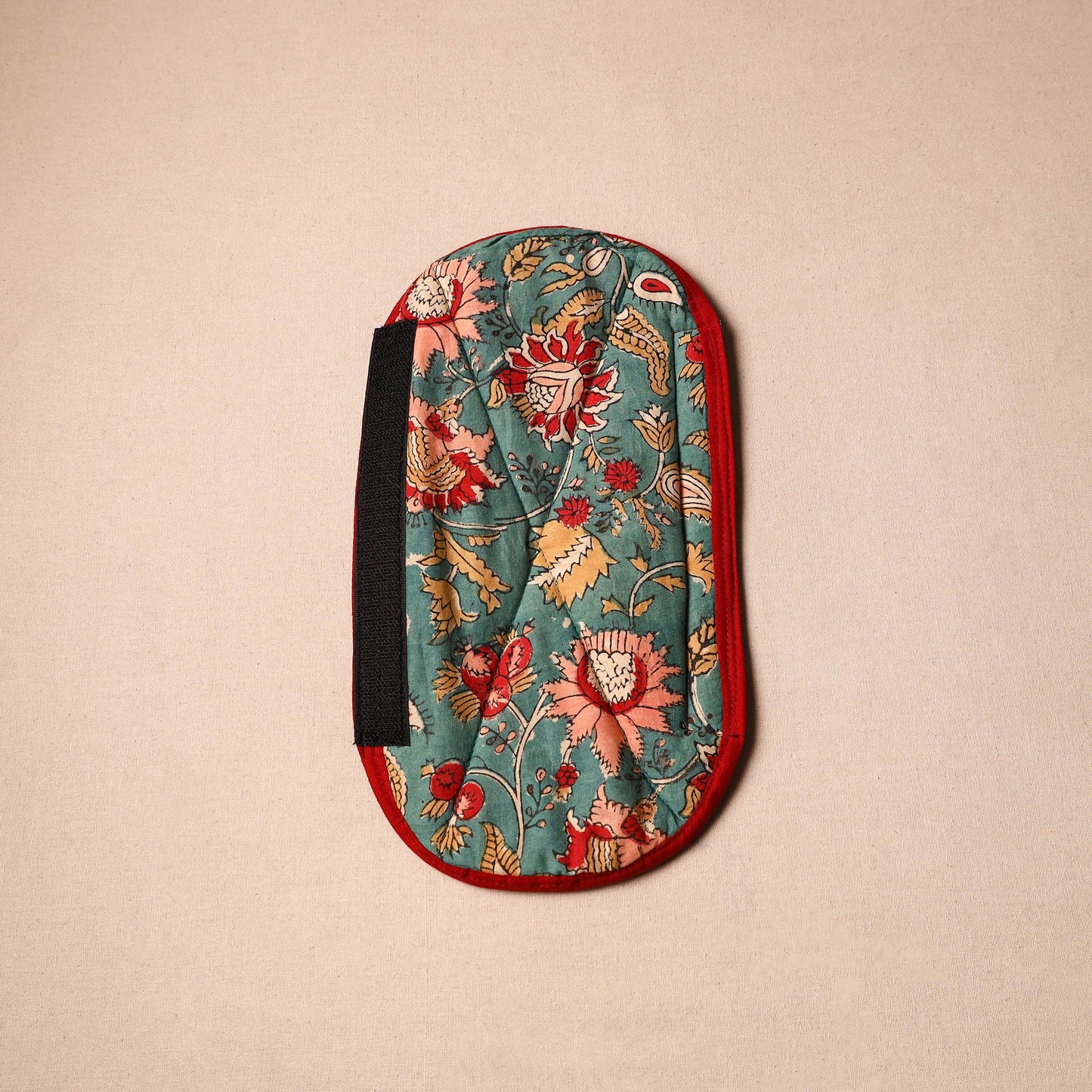 Buy Green Handmade Cotton Fridge Handle Cover