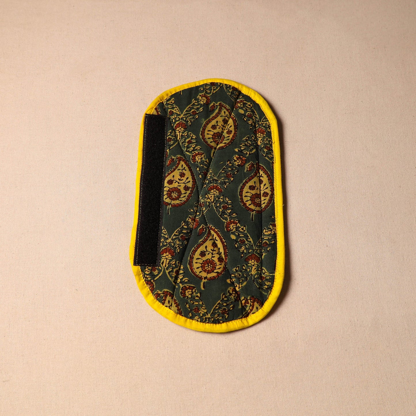 Green - handmade cotton fridge handle cover 23 - handcrafted