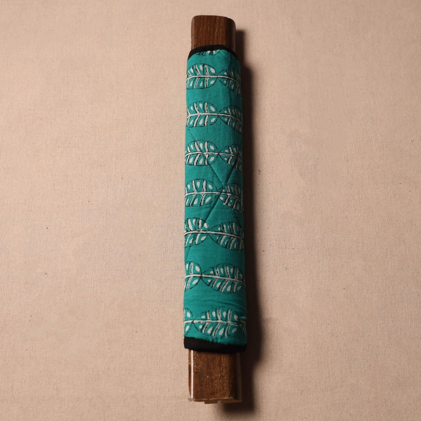 Buy Handmade Cotton Green Fridge Handle Cover 26