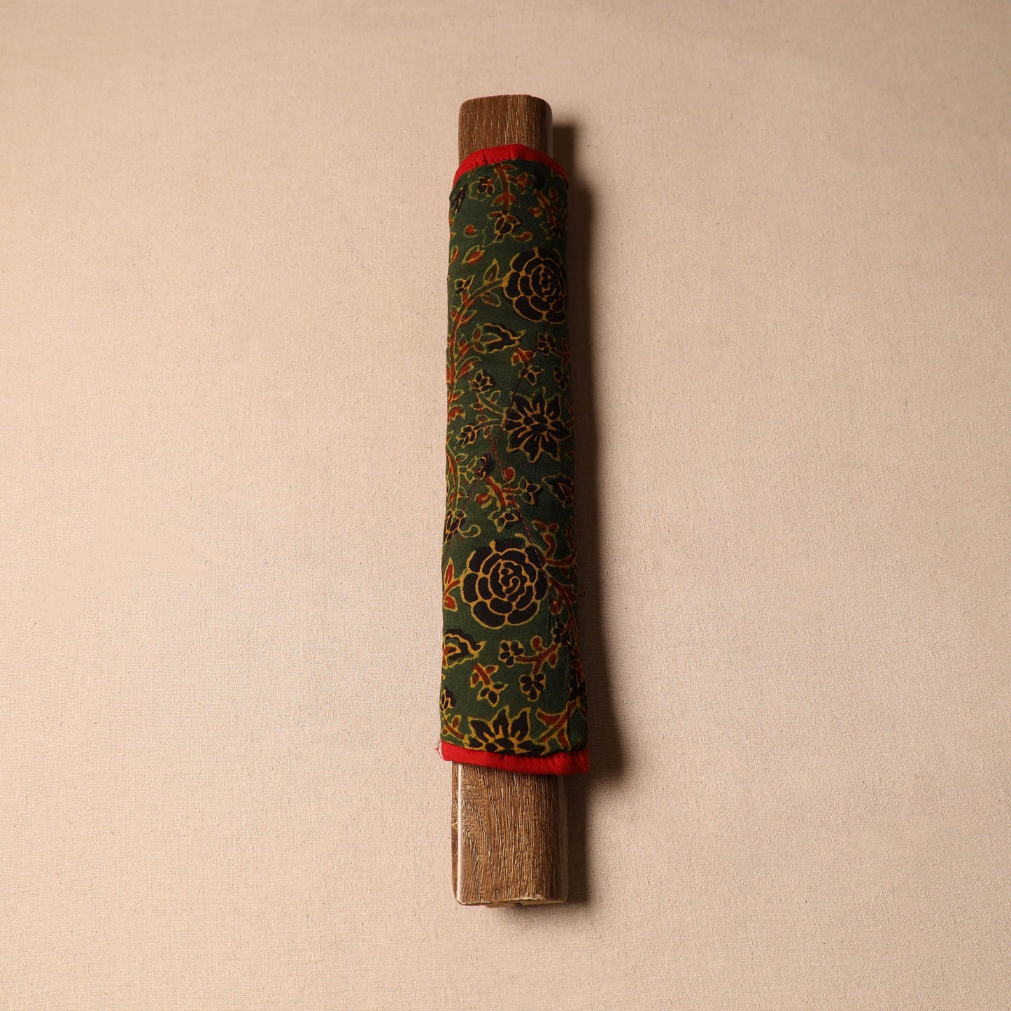 Green - handmade cotton fridge handle cover 55 - handcrafted