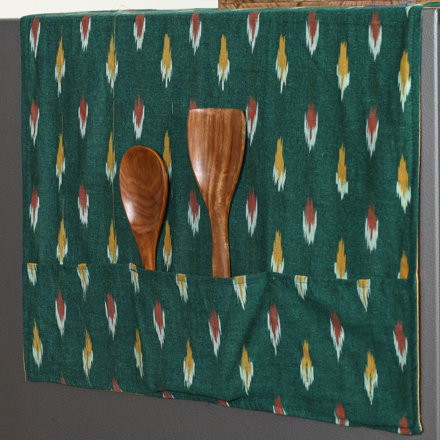 Buy Handmade Cotton Fridge Top Cover with Multiple Pockets 16 Online l iTokri.com