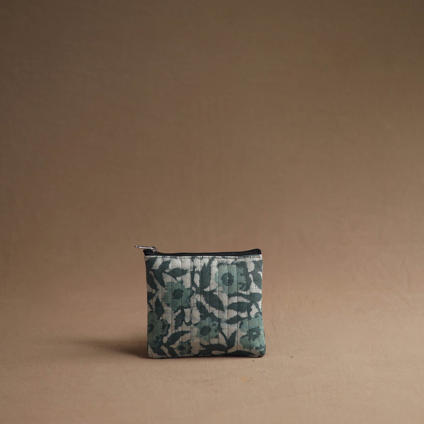 Green - handmade cotton multipurpose utility pouches (set