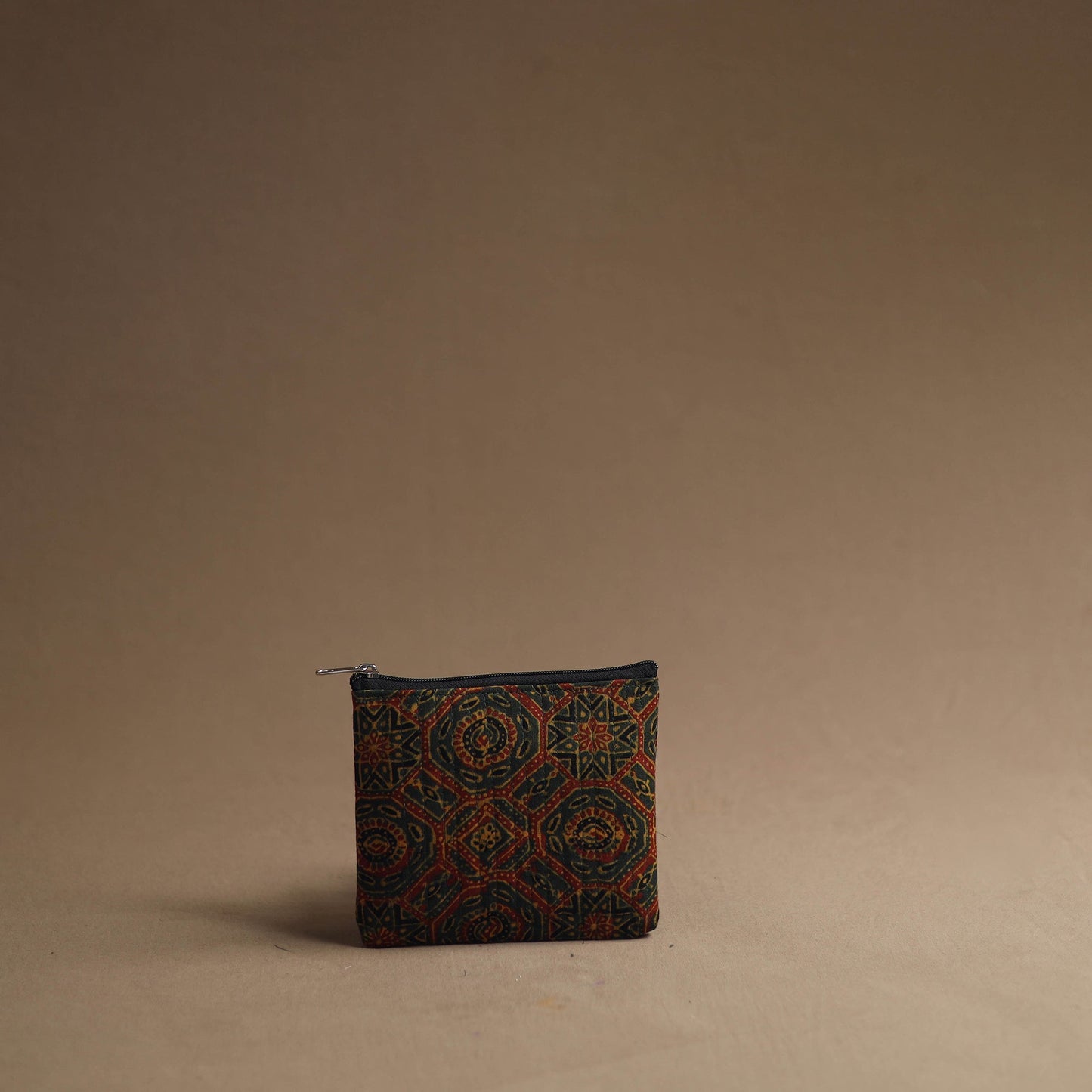 Green - handmade cotton multipurpose utility pouches (set