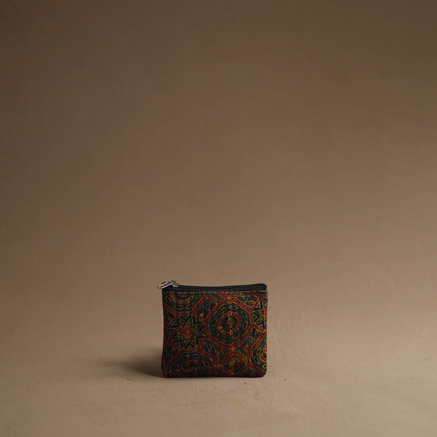 Green - handmade cotton multipurpose utility pouches (set