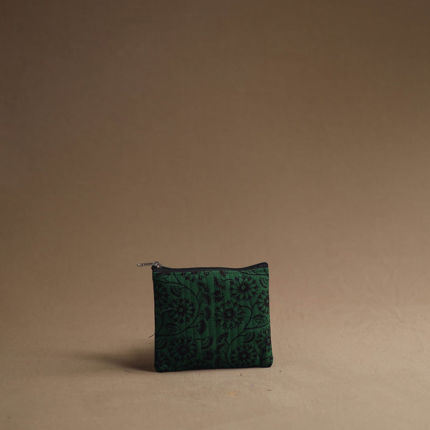 Green - handmade cotton multipurpose utility pouches (set