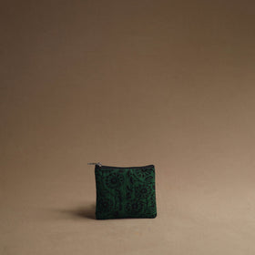 Green - handmade cotton multipurpose utility pouches (set