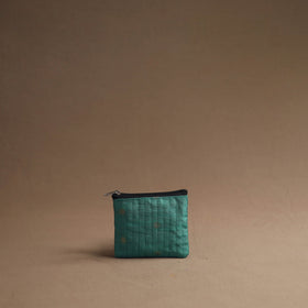 Green - handmade cotton multipurpose utility pouches (set