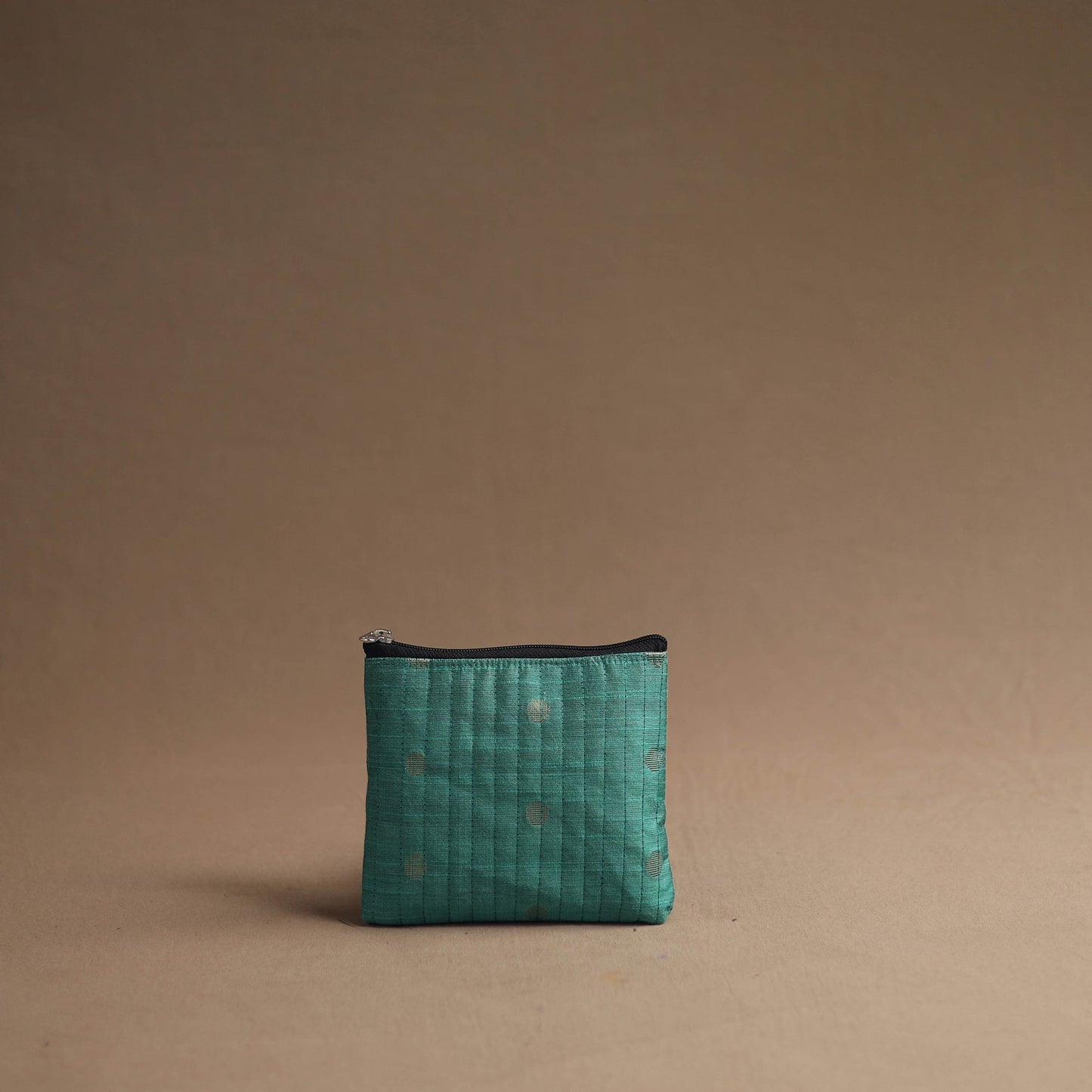 Green - handmade cotton multipurpose utility pouches (set